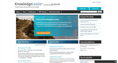 Desktop Screenshot of knowledgeleader.com