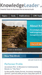 Mobile Screenshot of knowledgeleader.com