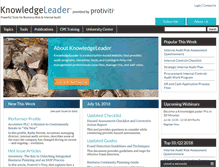 Tablet Screenshot of knowledgeleader.com